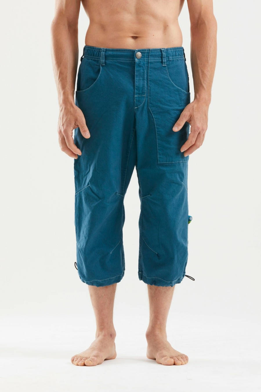 E9 Fuoco Flax 3/4 Deep-Bue Bermudas